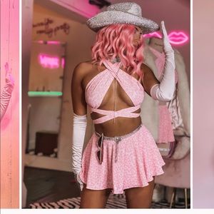 Cowgirl/ leopard print rave/ festival set